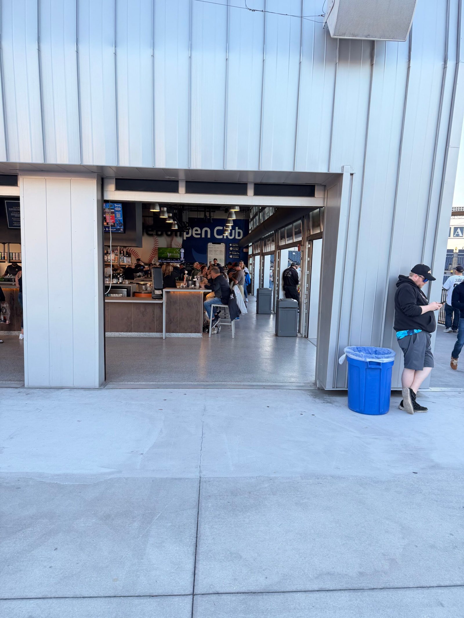 Entrance to the Webull Pen Club bar inside Steinbrenner Field